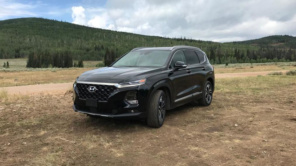 The 2019 Hyundai Santa Fe wins an Insurance Institute for Highway Safety Top Safety Pick + award in the midsize SUV category. (Sinclair Broadcast Group / Jill Ciminillo)