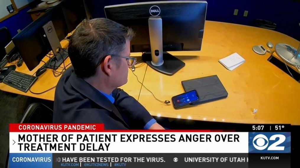 Mother of Utah coronavirus patient 'angry' it took days to test her son. (Photo: KUTV){p}{/p}