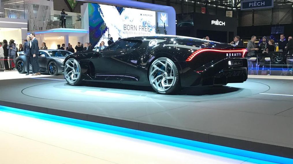 Bugatti La Voiture Noire is the most expensive car ever produced at about $18.9 million. (Sinclair Broadcast Group / Jill Ciminillo)