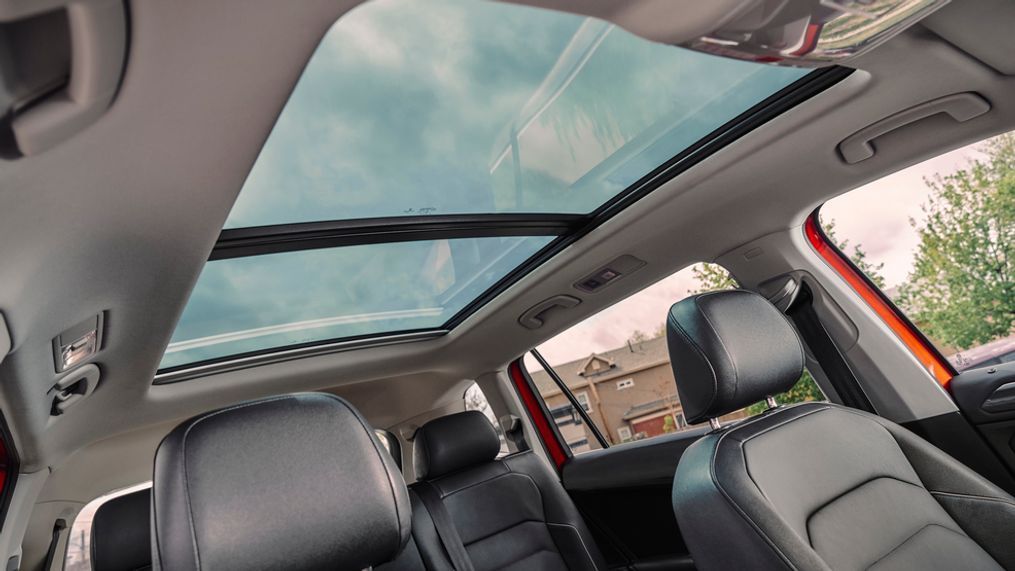 The 2018 VW Tiguan equipped with panoramic moonroofs will be recalled over an LED ambient light unit that can catch fire. (Image courtesy of Volkswagen of America)