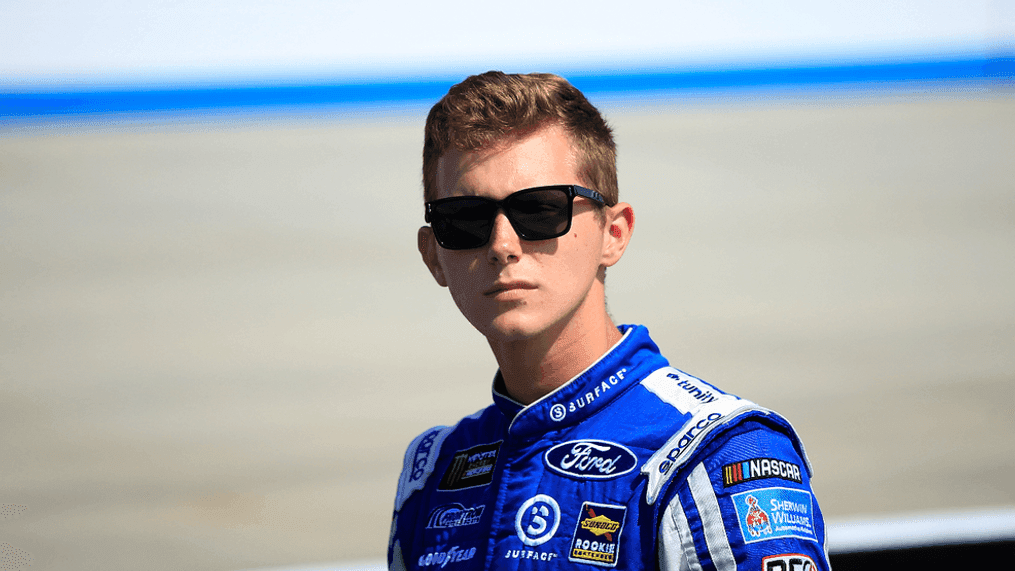 DOVER, DE - MAY 03: Matt Tifft, driver of the #36 Surface Sunscreen/Tunity Ford, looks on during qualifying for the Monster Energy NASCAR Cup Series Gander RV 400 at Dover International Speedway on May 3, 2019 in Dover, Delaware. (Photo by Chris Trotman/Getty Images)