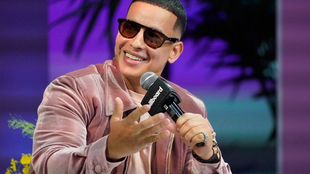 FILE - Puerto Rican singer Daddy Yankee speaks during a panel at Billboard Latin Music Week, in Miami Beach, Fla, on Sept. 22, 2021.  The reggaeton star announced on Sunday March 20, 2022 that he will retire after his farewell tour, "La Última Vuelta," promoting his upcoming album "Legendaddy, (AP Photo/Wilfredo Lee, File)