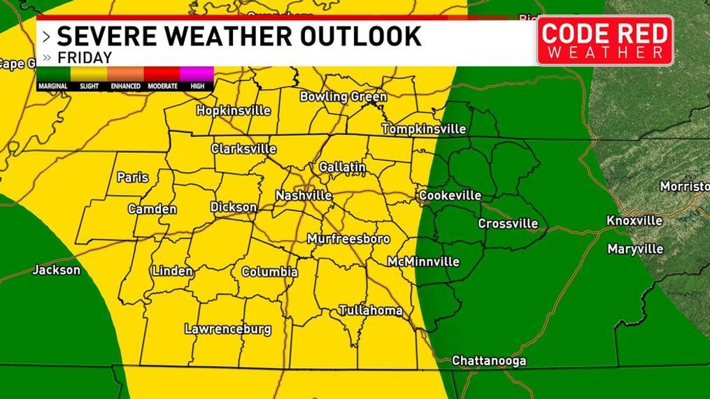 Strong Storms Possible (WZTV){p}{/p}