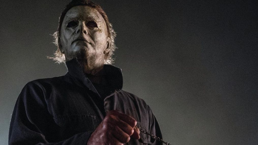 Masked killer Michael Myers (Jim Courtney) in "Halloween." Jamie Lee Curtis returns to her iconic role as Laurie Strode, who comes to her final confrontation with Michael Myers, the masked figure who has haunted her since she narrowly escaped his killing spree on Halloween night four decades ago.