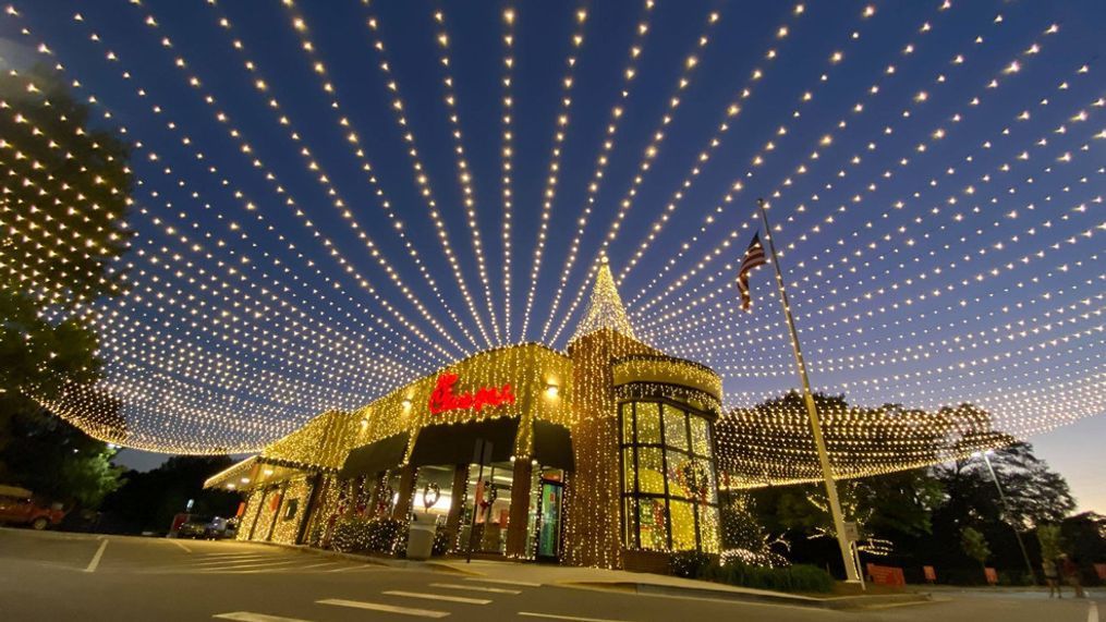 Lights of Athens at Georgia Chick-fil-A (Credit: Store Operator Alex Clark){&nbsp;}