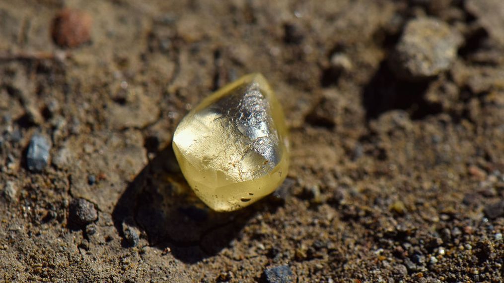 A California woman found a 4.38-carat yellow diamond at Crater of Diamonds State Park (Photo: Crater of Diamonds State Park)