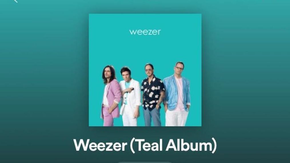 Screenshot of Weezer (Teal Album) on Spotify. (Photo: SBG via Spotify){&nbsp;}