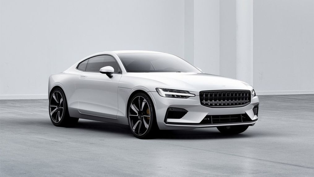 The Polestar 1 is a two-door, gasoline-electric hybrid coupe with a carbon-fiber body (Image courtesy of Volvo Car Group)