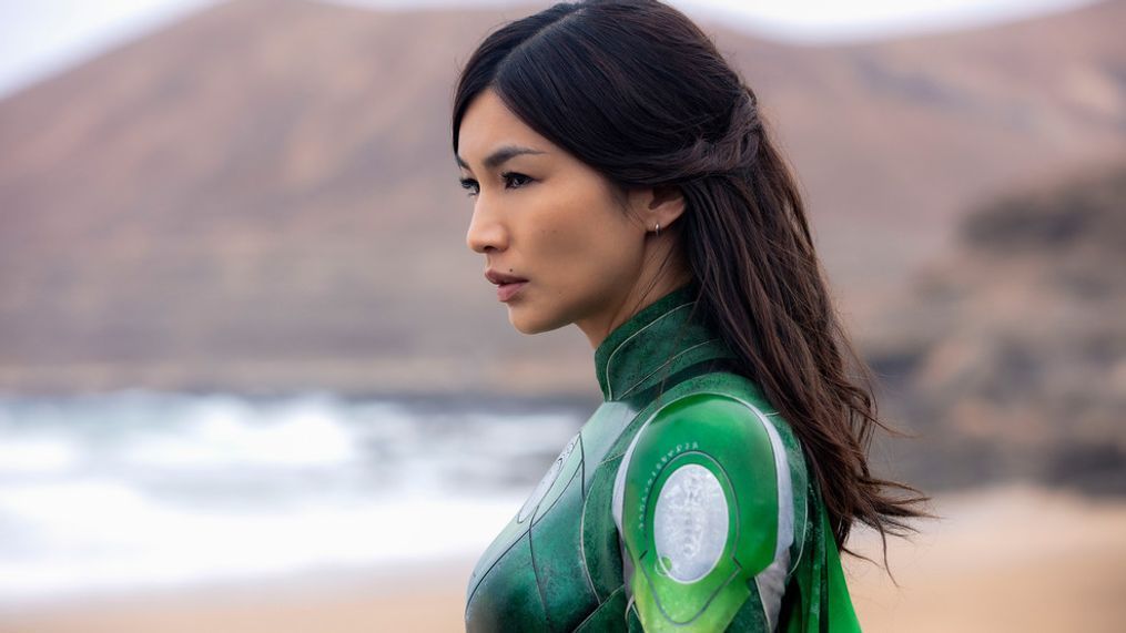 Sersi (Gemma Chan) in Marvel Studios' ETERNALS. Photo by Sophie Mutevelian. ©Marvel Studios 2021. All Rights Reserved.