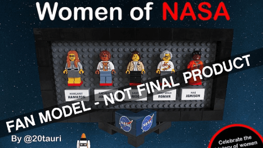 This is the fan design for a "Women of NASA" LEGO playset, which the company announced Tuesday it plans to produce. (LEGO)