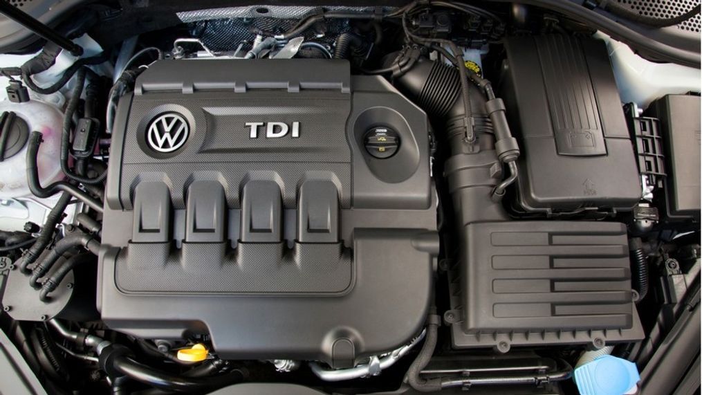 2015 Volkswagen Golf TDI engine (Image courtesy of Volkswagen USA)