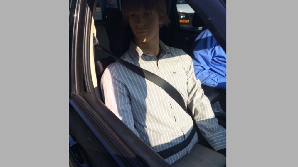 Va. man pulled over, charged for using dummy passenger in I-66 HOV lane (Photo: Fairfax County Police)