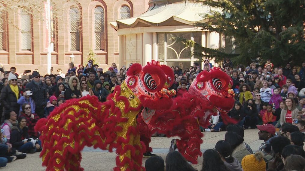 The Smithsonian National Museum of Asian Art hosted its annual Lunar New Year festival. (WJLA)