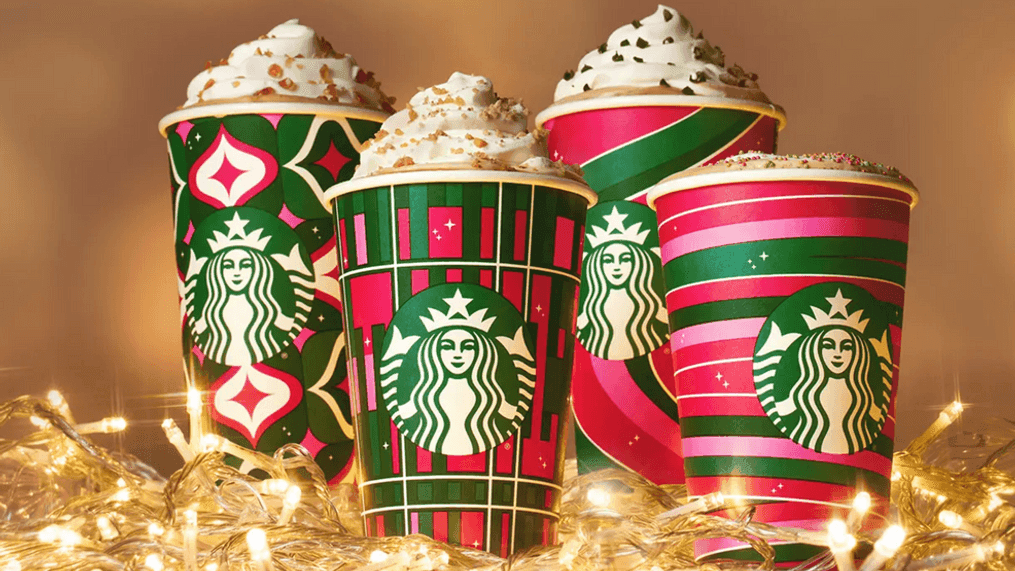 Starbucks enters into the holiday spirit with new flavor, cups (Starbucks news release)