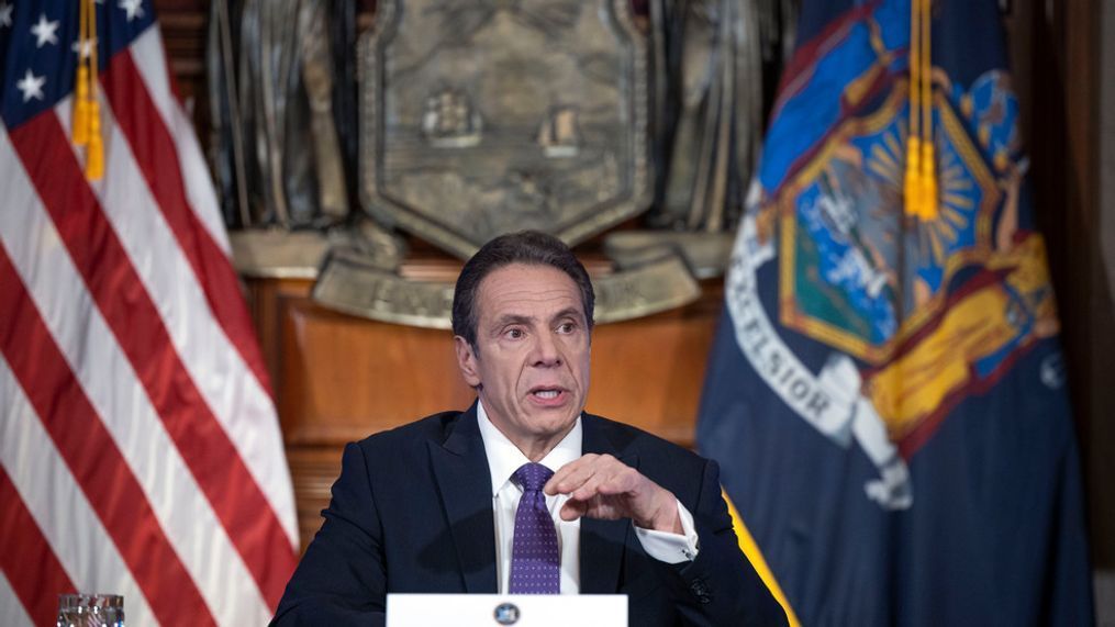 April 23, 2020 - Albany, NY - Governor Andrew M. Cuomo provides a coronavirus update during a press conference in the Red Room at the State Capitol. (Mike Groll/Office of Governor Andrew M. Cuomo)