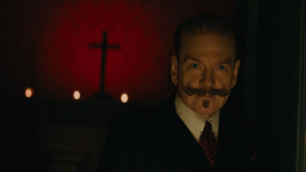 Kenneth Branagh as Hercule Poirot in 20th Century Studios' A HAUNTING IN VENICE. Photo courtesy of 20th Century Studios. Â© 2023 20th Century Studios. All Rights Reserved.