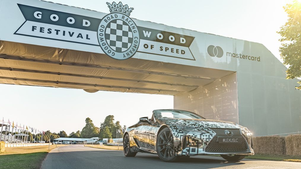 Lexus confirmed production of a convertible version of its flagship LC coupe at the Goodwood Festival of Speed. (Image courtesy of Toyota Motor Sales USA)