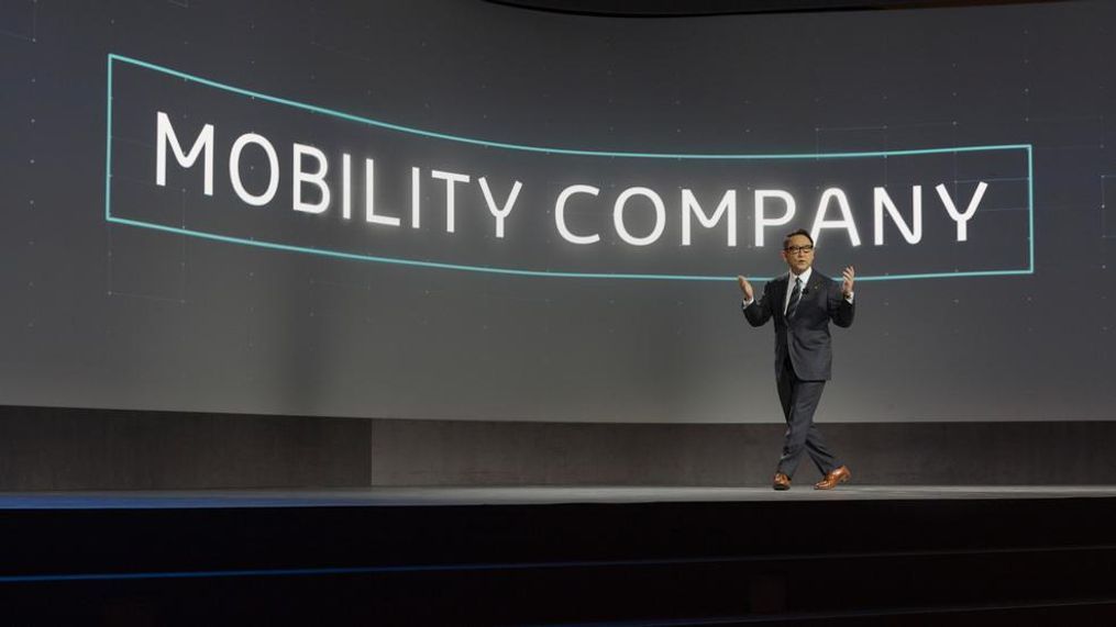 Akio Toyoda, Toyota Motor Sales President, at 2018 CES (Image courtesy of Toyota Motor Sales USA)