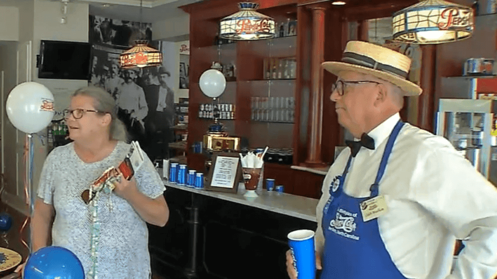 Pharmacist Caleb Bradham created the sweet drink, and the Birthplace of Pepsi store in downtown New Bern honored his birthday with 5 cent Pepsi's. (Allen Fairbanks, WCTI)