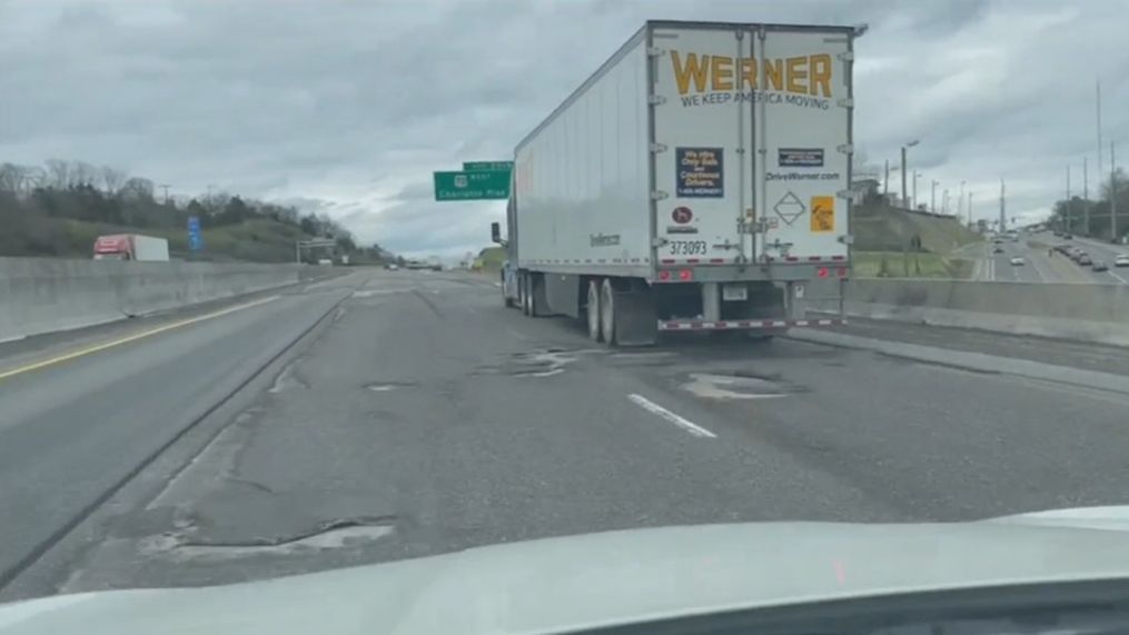 TDOT said they will continue working on I-40 west from Charlotte Pike to 46th Avenue until next Thursday. Each paving day depends on the weather and asphalt plant operations. (Photo: WZTV)