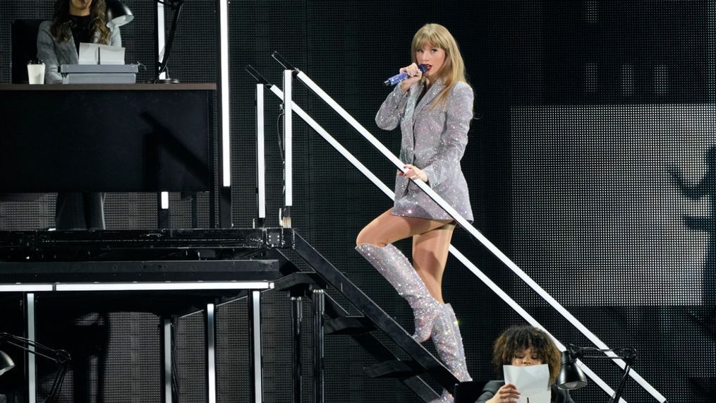 Taylor Swift performs during the opener of her Eras tour Friday, March 17, 2023, at State Farm Stadium in Glendale, Ariz. (AP Photo/Ashley Landis)