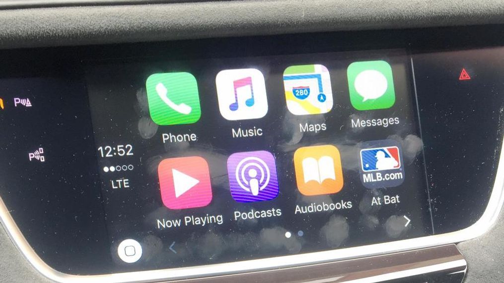 Apple CarPlay screen (Sinclair Broadcast Group / Jill Ciminillo)