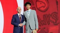 Image for story: Hawks take Risacher with 1st NBA draft pick, second year player from France is 1st
