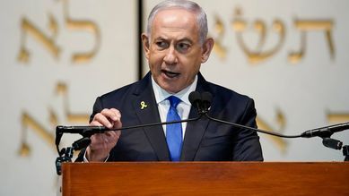 Israeli PM addresses Congress image