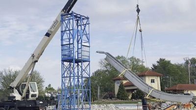 Image for story: 'I thought why not?': Man buys Coney Island water slide