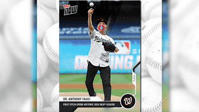 Image for story: Dr. Anthony Fauci baseball card becomes best-selling card in Topps history