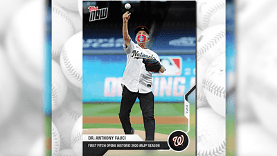 Image for story: Dr. Anthony Fauci baseball card becomes best-selling card in Topps history