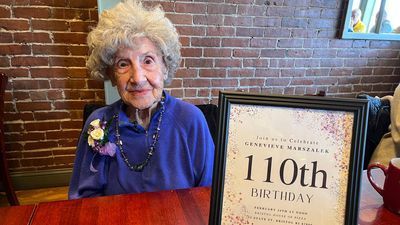 Image for story: Bristol woman celebrates 110th birthday; says secret is being good to people