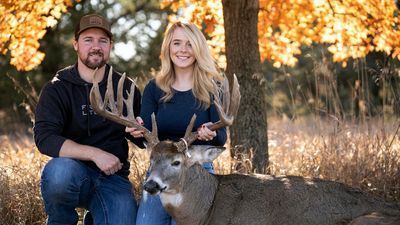 Image for story: Shot at love: Nebraska woman bags big buck and a marriage proposal