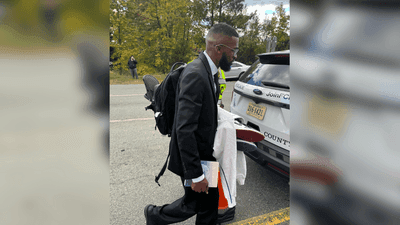 Image for story: Wedding officiant gets police escort to ceremony following 3-car crash in Virginia