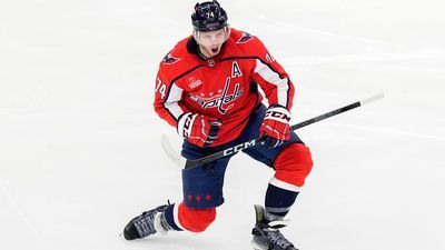 Image for story: Vanessa Carlton helps Capitals' John Carlson celebrate reaching milestone of 1,000 games