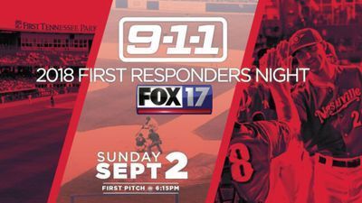 Image for story: FOX 17 First Responders night at Nashville Sounds celebrates heroes 