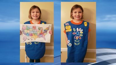 Image for story: Girl power! West Virginia Girl Scout sells cookies in all 50 states