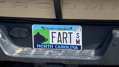 Image for story: North Carolina woman's efforts to keep 'FART' license plate losing steam