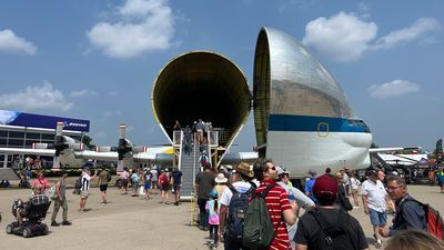 Image for story: NASA's unique 'Super Guppy' aircraft takes center stage at Wisconsin air show