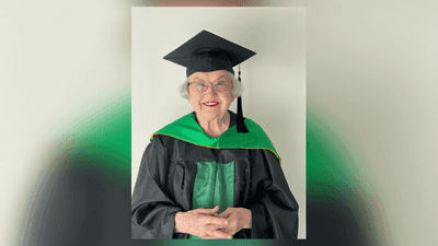 Image for story: 90-year-old woman becomes oldest person to earn master's degree at Texas university