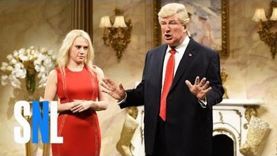 Image for story: 'SNL' poked fun at Trump's misspelled tweets and his relationship with Putin