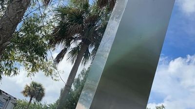 Image for story: Mysterious monolith appears in Fort Pierce, Florida