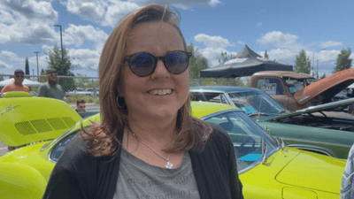 Image for story: Family surprises daughter with restored vintage car 30 years after woman sells it 