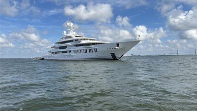 Image for story: 'Harry Potter' author J.K. Rowling's yacht docks in Charleston harbor