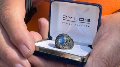 Image for story: Maine metal-detecting enthusiast finds class ring missing for 37 years