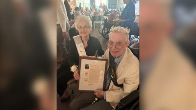 Image for story: High school sweethearts attend prom for a 3rd time at Va. senior community