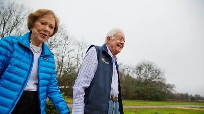 Image for story: Jimmy and Rosalynn Carter mark 77th wedding anniversary at home in Plains, Georgia