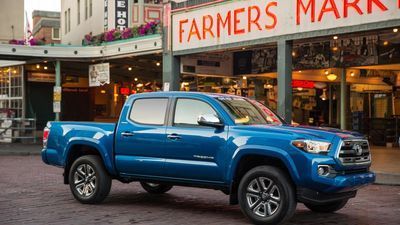 Image for story: Toyota Tacoma is best performer in small pickup truck crash tests