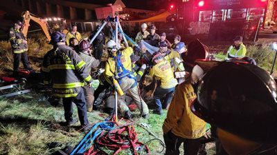 Image for story: Man rescued after spending 2 days in 16-inch underground pipe