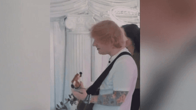 Image for story: WATCH: Ed Sheeran crashes Las Vegas chapel to serenade wedding